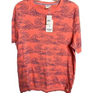 NWT Retreat Los Angeles Big Wave/Pink Size XL T-Shirt Cotton Comfortable Y2K